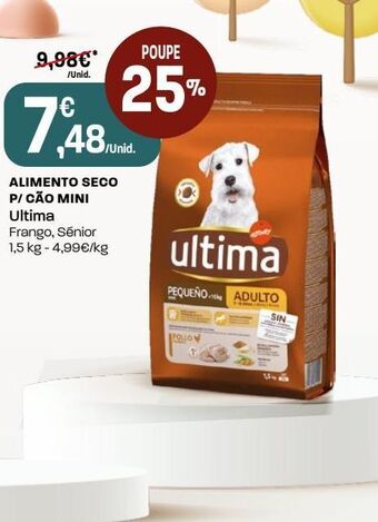 Ração para cães ultima