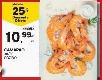 Continente Bom dia Camarão cozido promoção