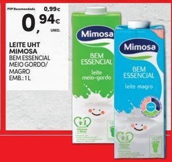 Continente Bom dia Leite mimosa promoção