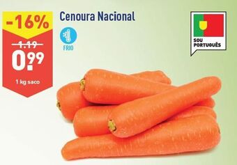 ALDI Cenouras promoção