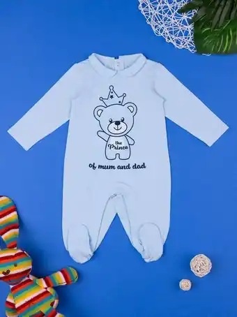 Prénatal Fato de dormir azul bebé com impressão de ursinho de peluche - prénatal promoção