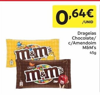 Amanhecer Chocolates m&m's promoção