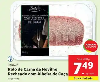 Lidl Rolo de Carne de Novilho Recheado com Alheira de Caça promoção