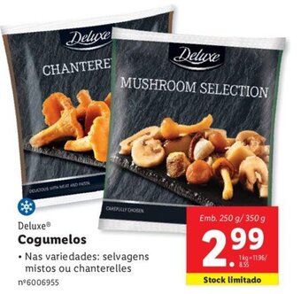Lidl Deluxe Cogumelos promoção