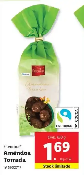 Lidl Favorina Amêndoa Torrada 150g promoção