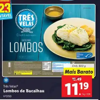 Lidl Lombos de Bacalhau promoção