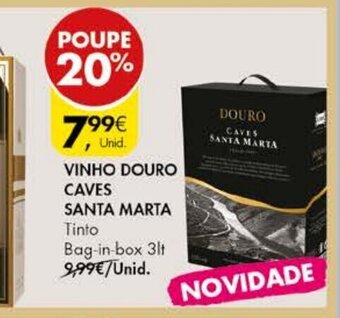 Pingo Doce Vinho Douro Caves Santa Marta 3lt promoção