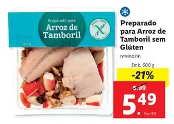 Lidl Preparado para Arroz de Tamboril sem Glúten 600g promoção