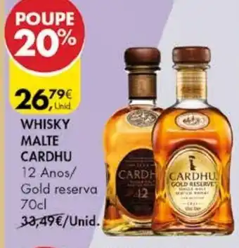 Pingo Doce Whiskey Malte Cardhu 70cl promoção