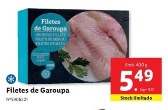 Lidl Filetes de Garoupa promoção
