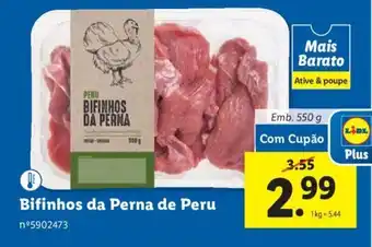 Lidl Bifinhos da Perna de Peru 550g promoção