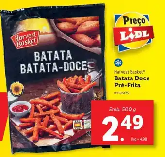 Lidl Harvest Basket Batata Doce Pré-Frita 500g promoção