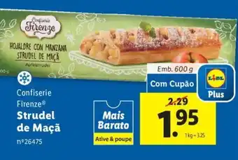 Lidl Strudel de Maçã 600g promoção