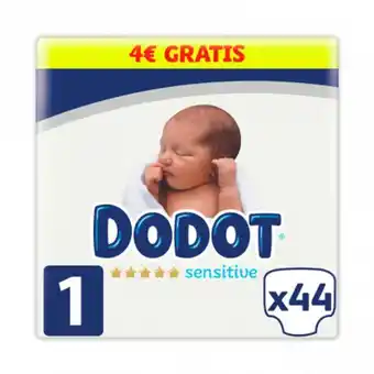 Fralda dodot sensitive t1 2-5kg 44 unid.