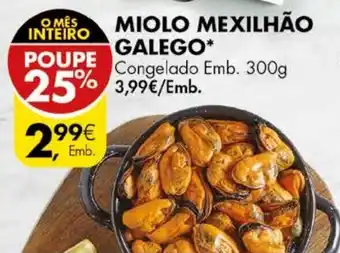 Pingo Doce Miolo Mexilhão Galego 300g promoção