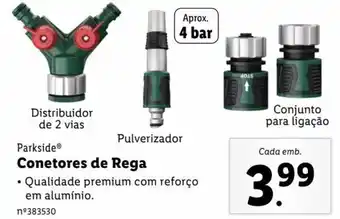 Lidl Parkside Conetores de Rega promoção
