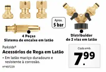 Lidl Parkside Acessórios de Rega em Latão promoção