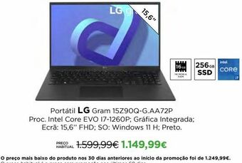 El Corte Inglés Notebook lg promoção