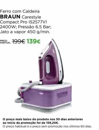 El Corte Inglés Ferro de engomar braun promoção