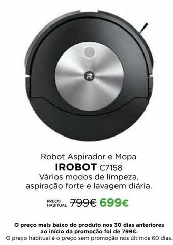 El Corte Inglés Robot de limpeza irobot promoção