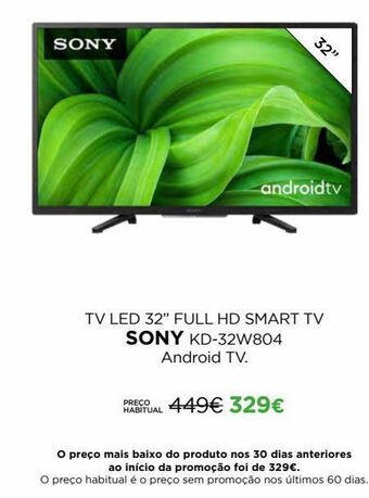 El Corte Inglés Tv led sony promoção
