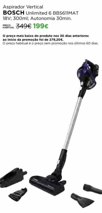 Aspirador vertical bosch