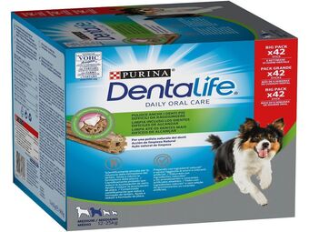 Snack p/cão méd dentalife