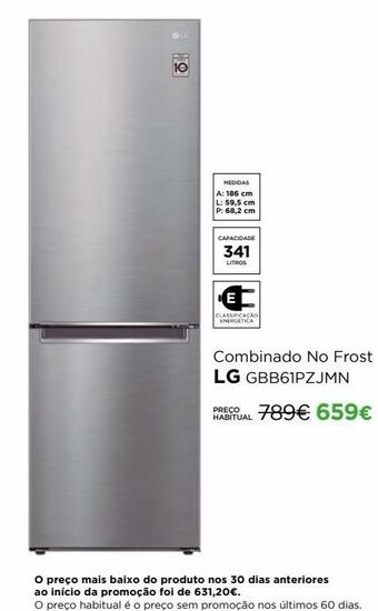El Corte Inglés Frigorífico combinada lg promoção