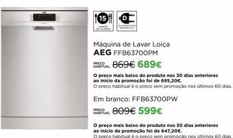 El Corte Inglés Lava louças aeg promoção