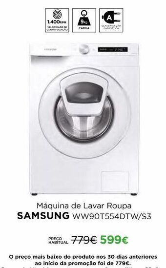 El Corte Inglés Máquina lavar roupa samsung promoção