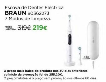 El Corte Inglés Escova de dentes elétrica braun promoção