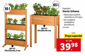 Lidl Parkside Horta Urbana promoção