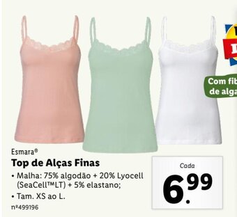 Lidl Esmara Top de Alças Finas promoção