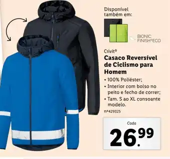 Lidl Crivit Casaco Reversível de Ciclismo para Homem promoção