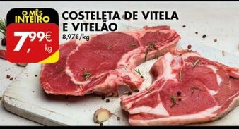 Pingo Doce Costeleta de Vitela e Vitelão promoção