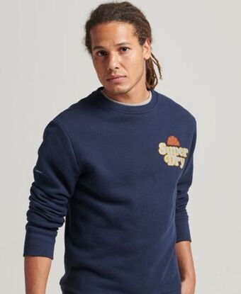 Superdry Cooper nostalgia crew sweatshirt promoção