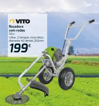 E.Leclerc Vito Roçadora com rodas 52cc promoção