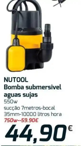 E.Leclerc Nutodol Bomba Submersivel Aguas sujas 550w promoção