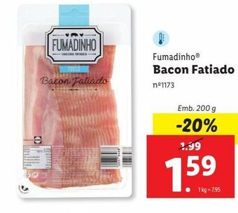 Lidl Bacon fumadinho promoção