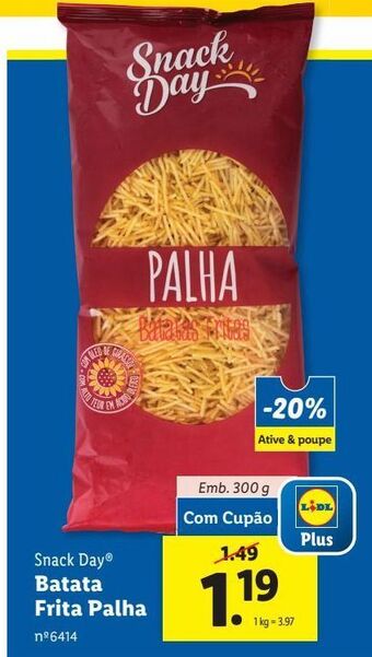 Lidl Batata chips snack day promoção