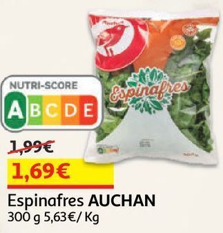 Espinafres auchan 300 g