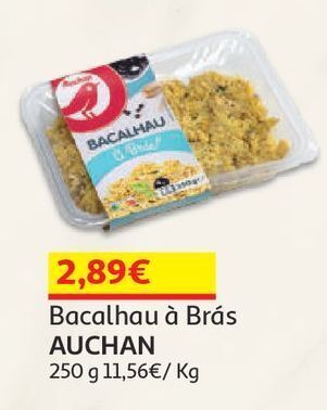 Auchan Bacalhau à brás auchan 250 g promoção