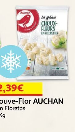 Couve-flor auchan em floretas 1kg