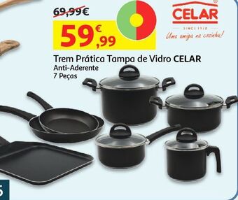 Trem pratica glass celar anti-aderente 7 peças
