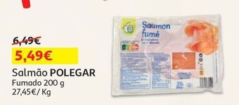 Auchan Salmão polegar fumado 200 gr promoção