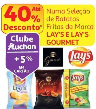 Auchan Batatas fritas lisas lay's promoção