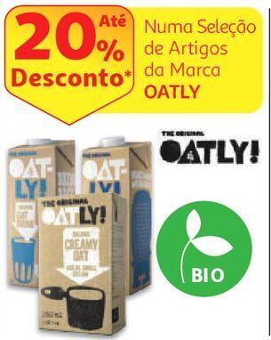 Auchan Bebida aveia oatly promoção