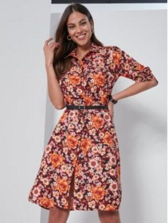 Venca Vestido camisa com cinto para atar promoção