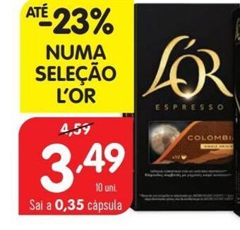 Minipreço Cápsulas de café l'or promoção