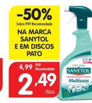 Minipreço Limpadores sanytol promoção